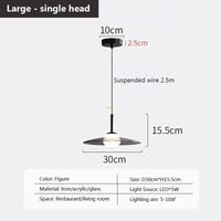Suspension LED en verre au design nordique minimaliste - Luminairia
