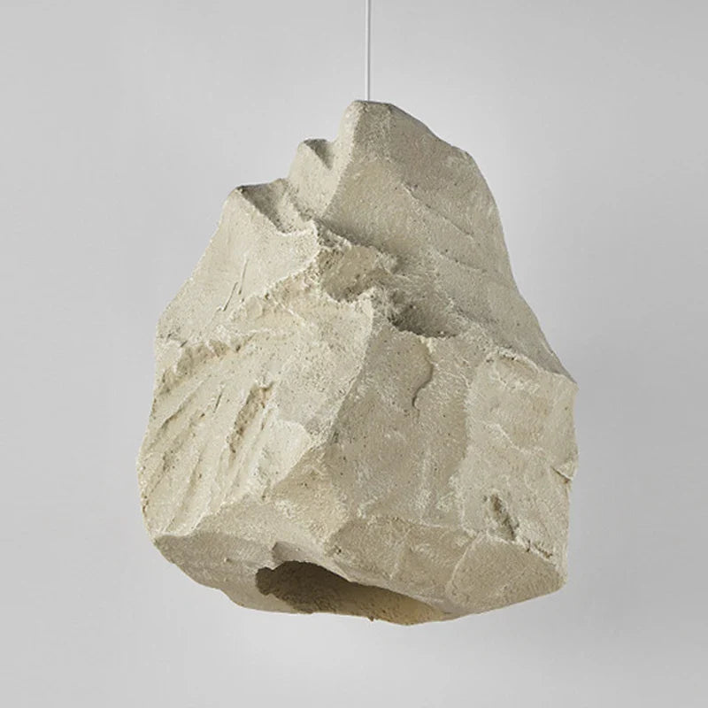 Suspension Design européen inspirée par l'imitation de pierre kaki pour une ambiance chambre japonaise Wabi Sabi.