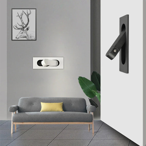 Applique murale LED pliante design moderne pour hôtel avec angle ajustable