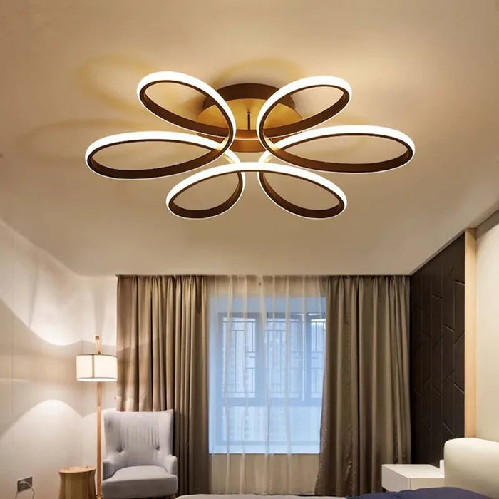 Plafonnier Luxe Moderne LED Fleurs
