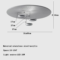 Lustre postmoderne italien en goutte LED créative - Élégance Italiene.