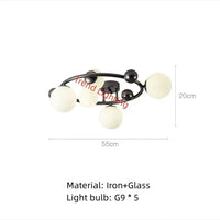 Lampe Suspendue Nordique en Métal et Verre avec Fil Réglable - Élégance Scandinave