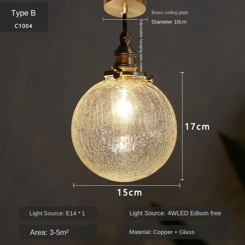 Suspension LED Verre Brillant