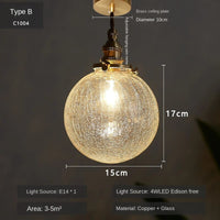 Suspension LED Verre Brillant