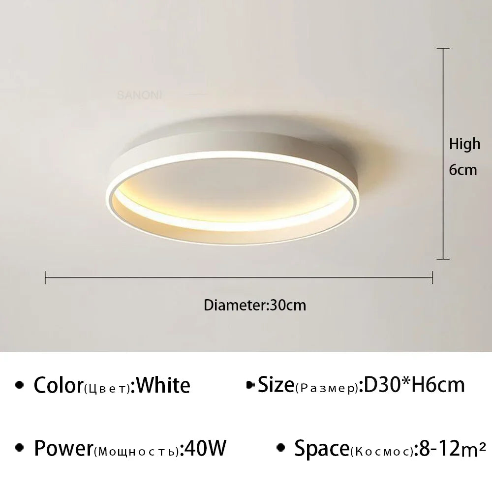 Lustre Nordique Moderne à LED pour un Intérieur Décoratif