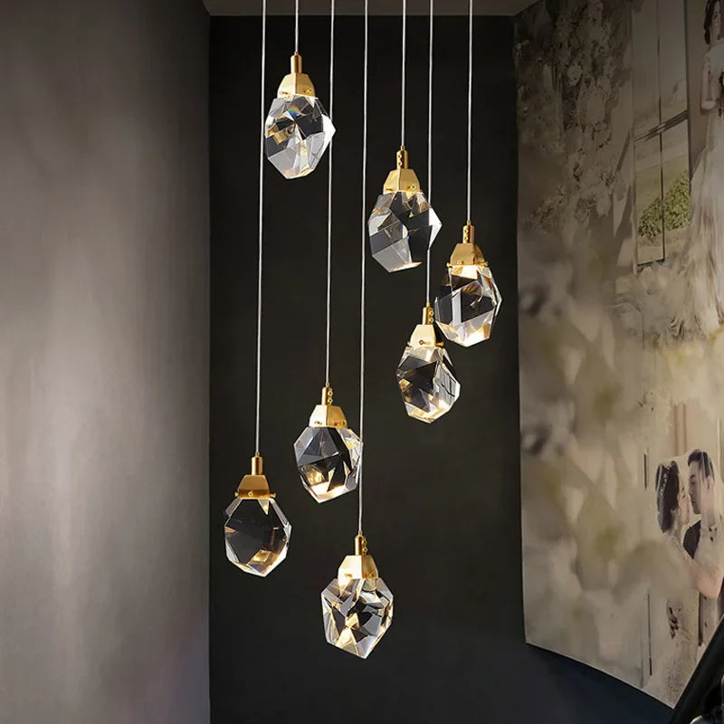 Lustre en cristal de luxe Ling Iceberg LED