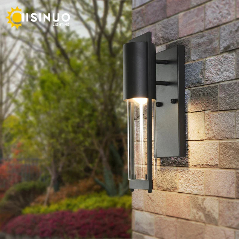 Éclairage mural LED extérieur rétro Vintage Bronze avec ampoule E27 pour jardin et porche - Applique Luminaire robuste et étanche
