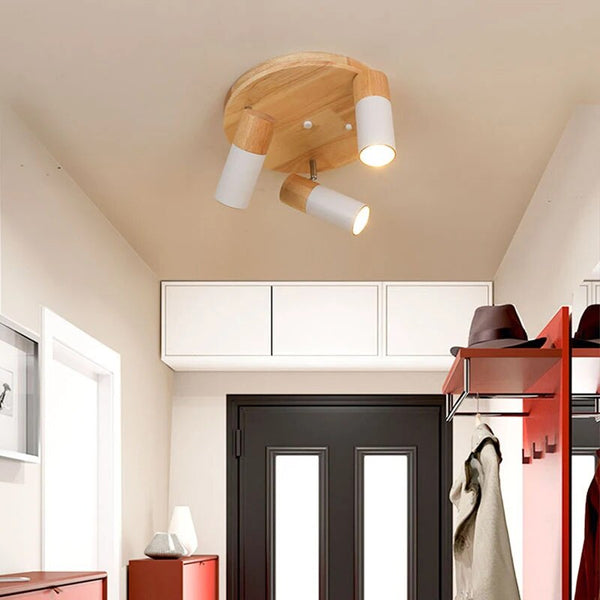 Plafonnier LED Bois Nordique