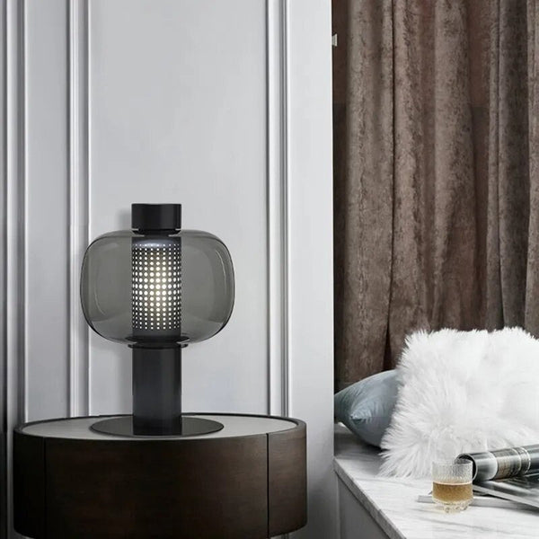Lampe de Table Luxe Moderne en Verre
