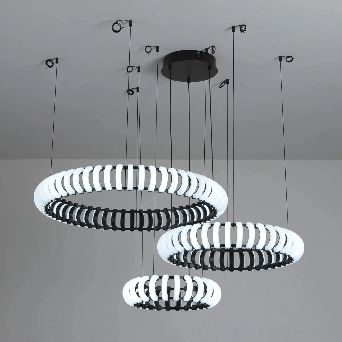 Lampe Pendante Design Moderne LED Ronde Nordique Atmosphère Décorative