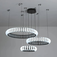 Lampe Pendante Design Moderne LED Ronde Nordique Atmosphère Décorative