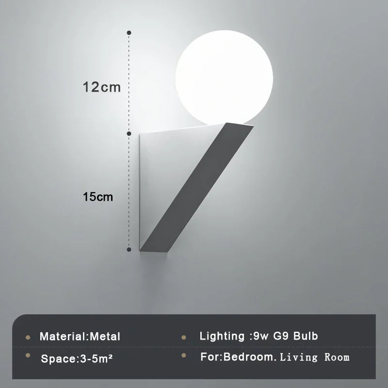Applique murale LED en verre pour illuminer votre intérieur.