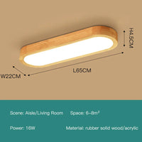 Lustre LED NordicWood au Design Moderne