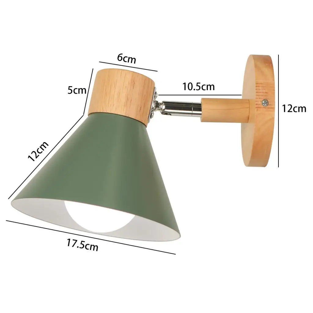 Applique murale LED nordique en bois - Élégance moderne