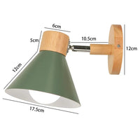 Applique murale LED nordique en bois - Élégance moderne