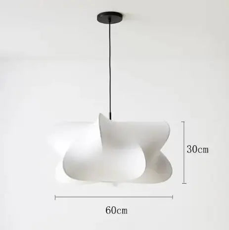 Suspension Cirrus nordique minimaliste en soie style japonais par West Elm
