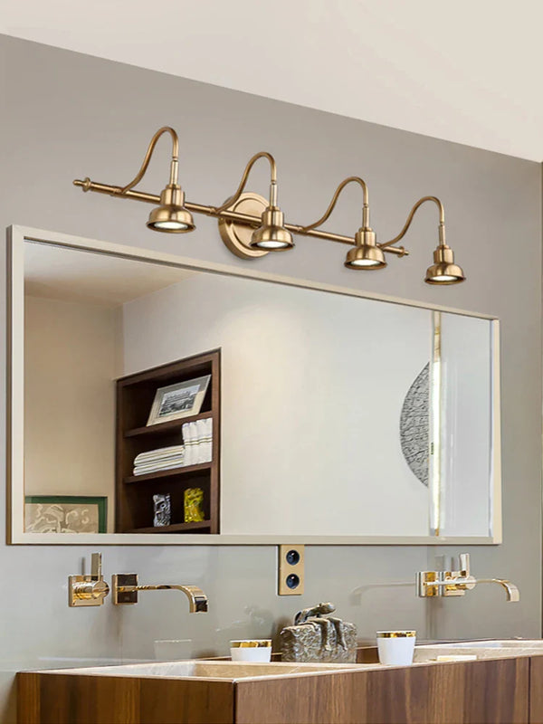 Applique murale LED moderne en laiton de luxe