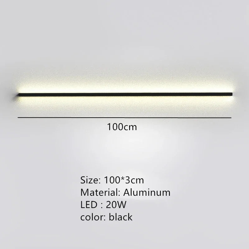 Applique Murale LED Moderne avec Interrupteur de Gradation - Idéal pour une Décoration Élégante