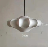Suspension Cirrus nordique minimaliste en soie style japonais par West Elm