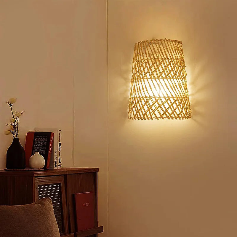Applique murale en rotin de Style chinois - Collection Exotique