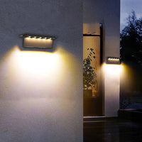 Lot de 2 Lampes Solaires Extérieures 5 LED Étanche Intelligentes -