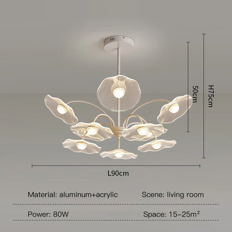 Lustre de salon moderne blanc décor à la maison LED suspendu pour hall chambre Loft salle à manger cuisine