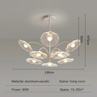 Lustre de salon moderne blanc décor à la maison LED suspendu pour hall chambre Loft salle à manger cuisine