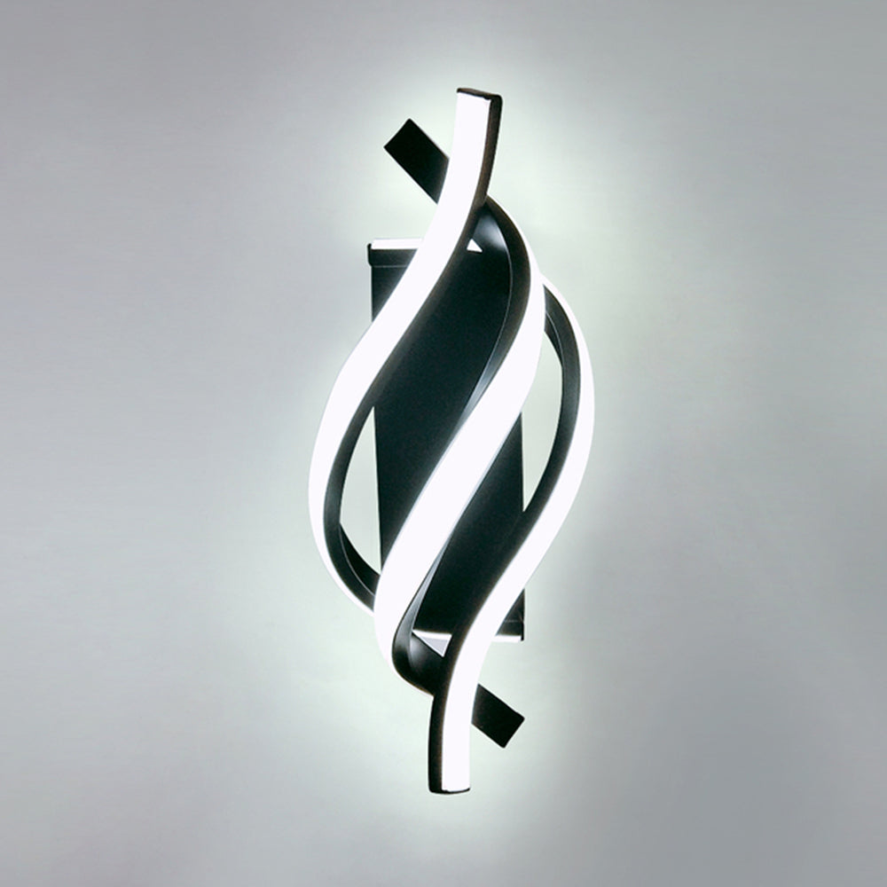 Applique murale LED en spirale d'aluminium - Style Psalm