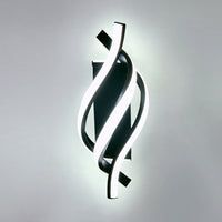 Applique murale LED en spirale d'aluminium - Style Psalm