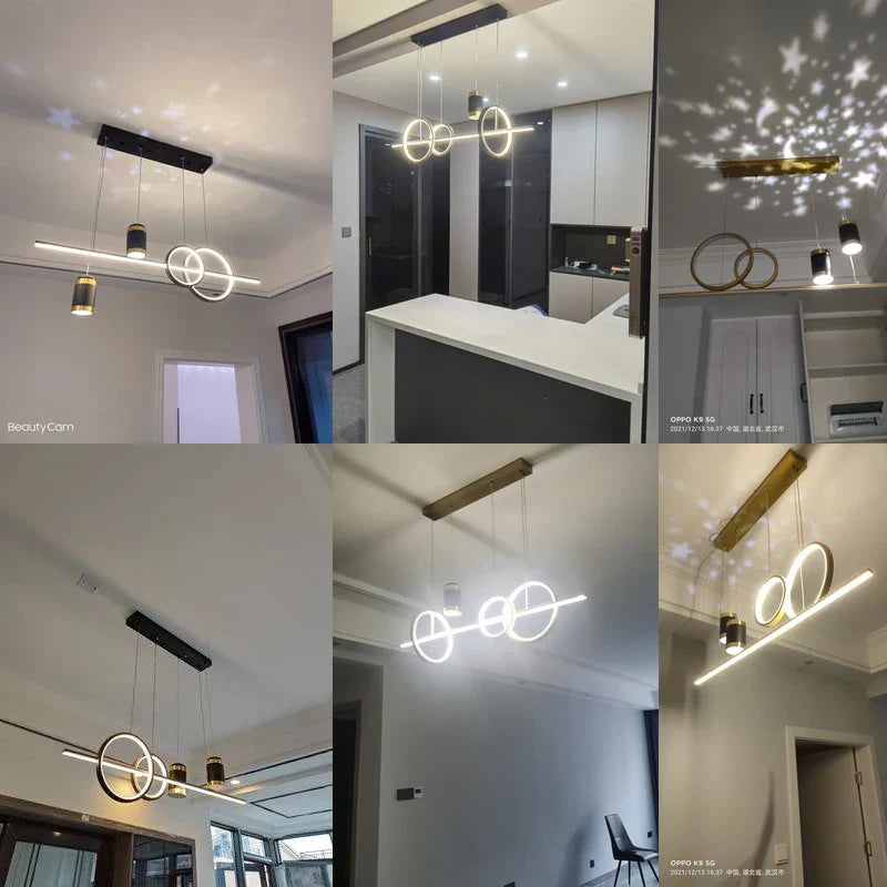 Style Nordique : Suspension LED Luminaire Abajur