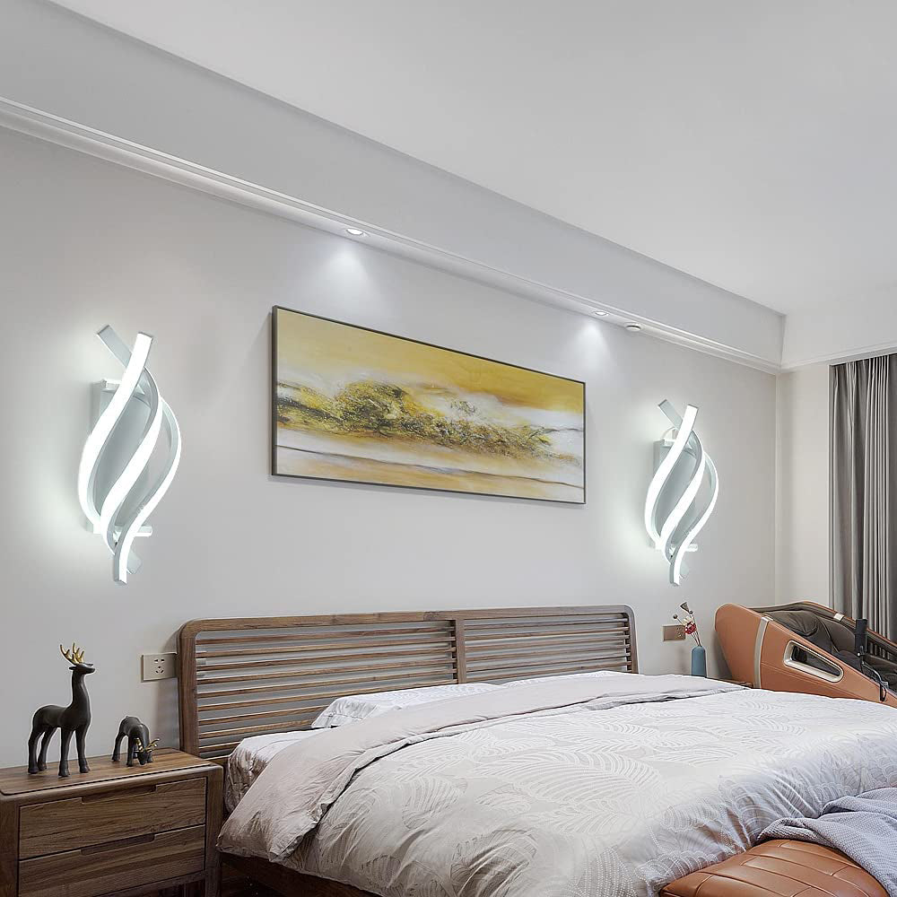 Applique murale LED en spirale d'aluminium - Style Psalm