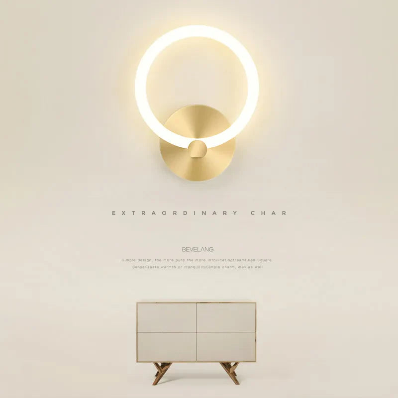 Applique Murale LED Nordique Moderne Rond