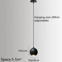 Suspension Industrielle Rétro Luminaire LED Nordique pour Bar Salle À Manger Chambre