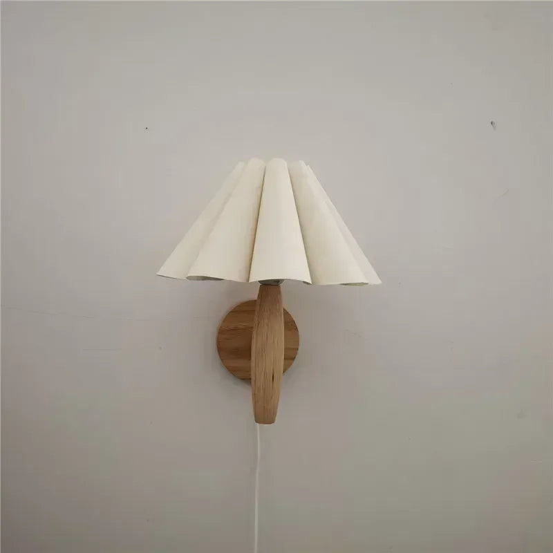 Applique murale LED en bois avec interrupteur - Éclairage de qualité supérieure
