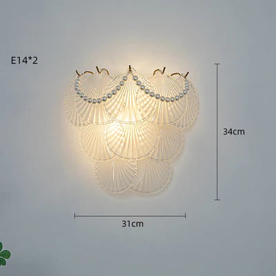 Applique murale LED en verre Natural Luxe.