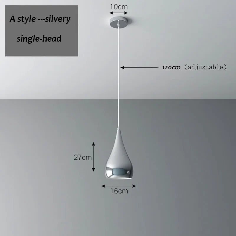 Suspension LED élégante à triple tête