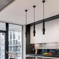 Suspension LED Tube Design Épuré