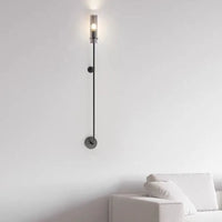 Applique murale design en cuivre noir et or