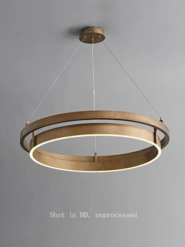 Lustre de plafond en bronze LED pour une décoration intérieure élégante