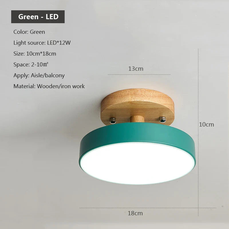 Plafonnier Nordic Wood - Luminaire Créatif pour une Décoration Moderne