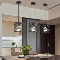 Lustre Suspendu Ruban LED Vintage Moderne Tourbillon