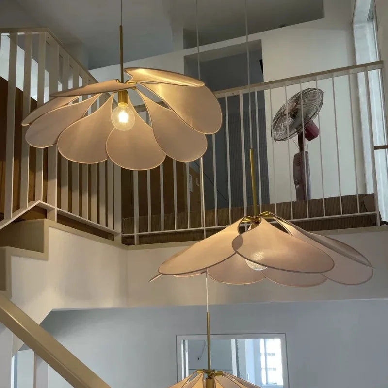 Suspension LED en tissu nordique - Décoration d'intérieur de qualité