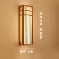 Applique murale LED en bambou naturel pour hôtel de luxe