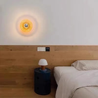 Appliques Murales Modernes à LED Motif d'Eau Design en Verre Simples Décoratives