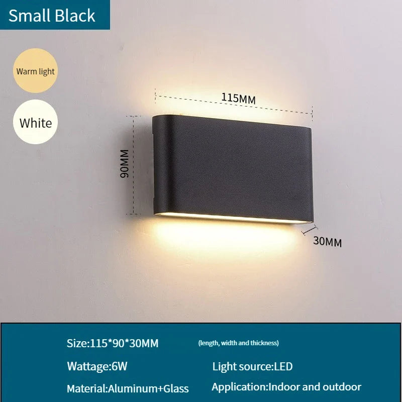 Applique Murale Étanche LED pour Extérieur et Intérieur - Lumières Brillantes