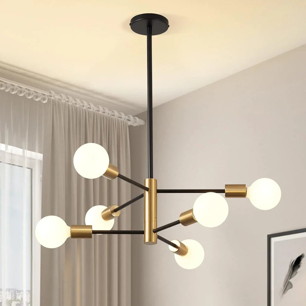 Lustre moderne Spoutnik Satellite à 2/4/8 têtes suspendu - Collection Étoiles Filantes