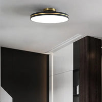 Plafonnier LED Doré en Métal