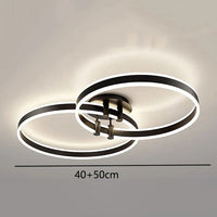 Plafonnier LED intelligent nordique pour une décoration de maison moderne.