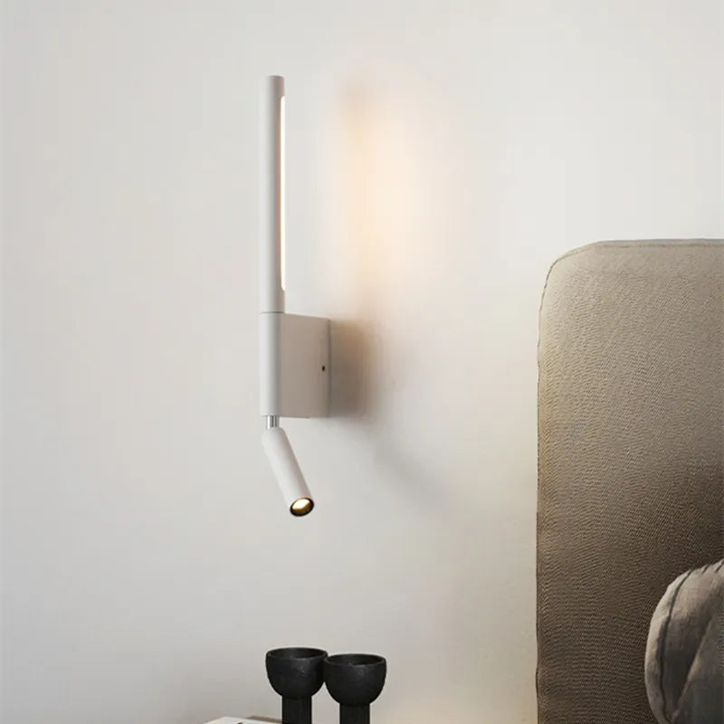 Applique murale nordique à rotation de 330° - Lumière de lecture avec interrupteur minimaliste