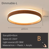 Plafonnier LED Moderne à Intensité Réglable.